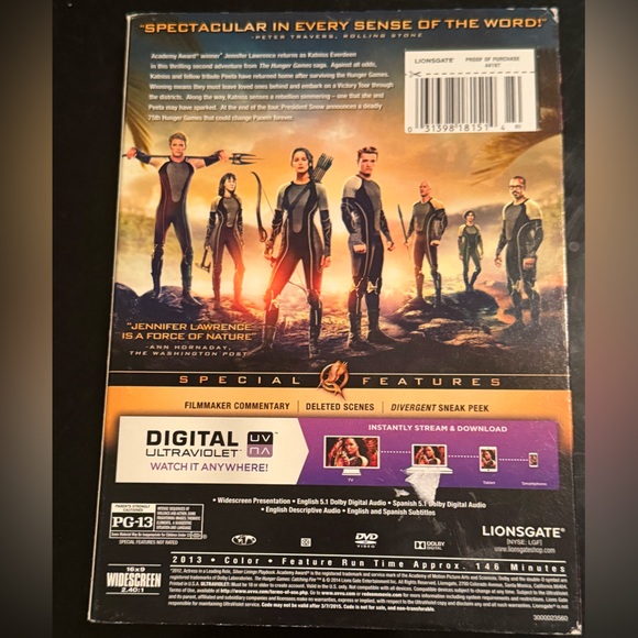 Catching Fire DVD - Picture 2 of 3